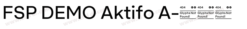 FSP DEMO Aktifo A字体转换 FSP DEMO Aktifo A字体转换